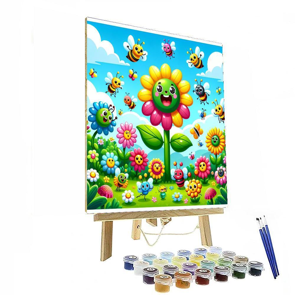 Whimsical Flower Festival DIY Paint By Numbers