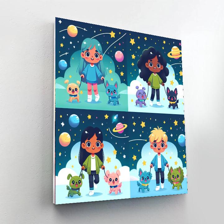 Alien Pet Rescue Paint By Number