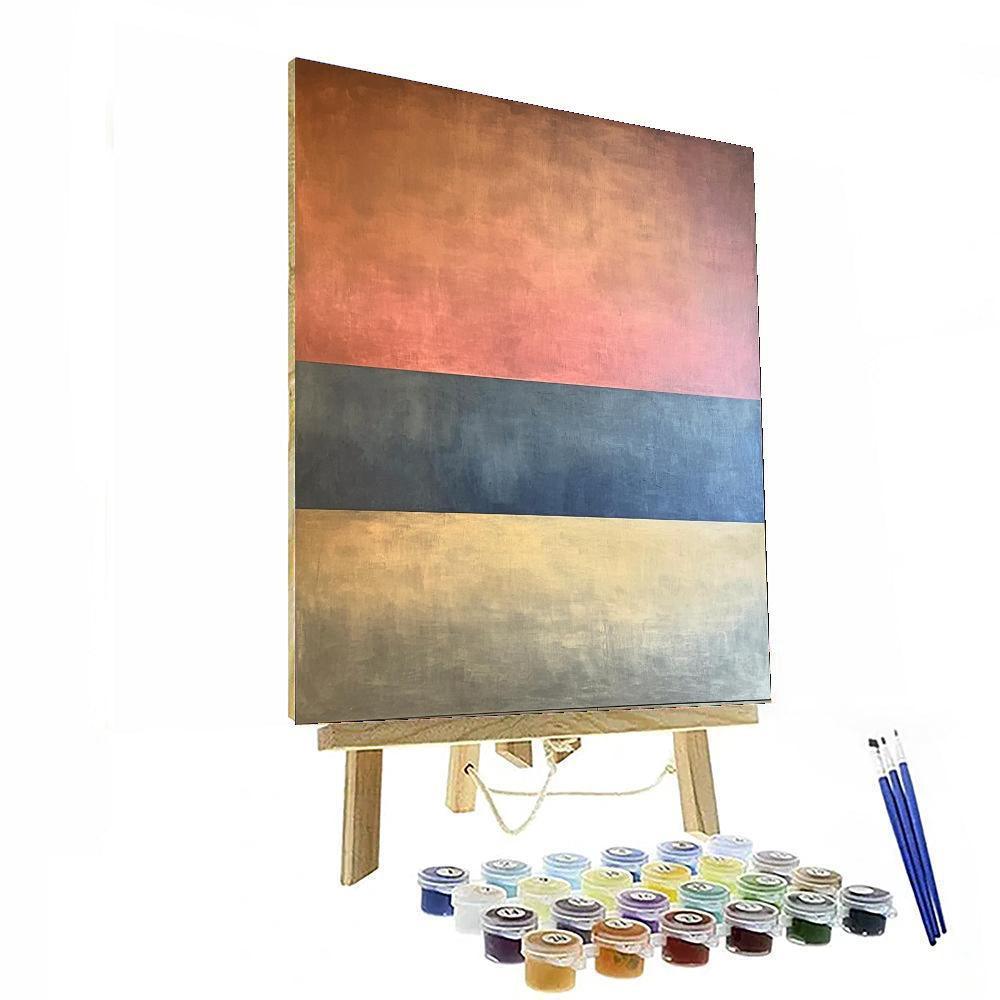 Mark Rothko Inspired Temporal Reflections  Number Painting