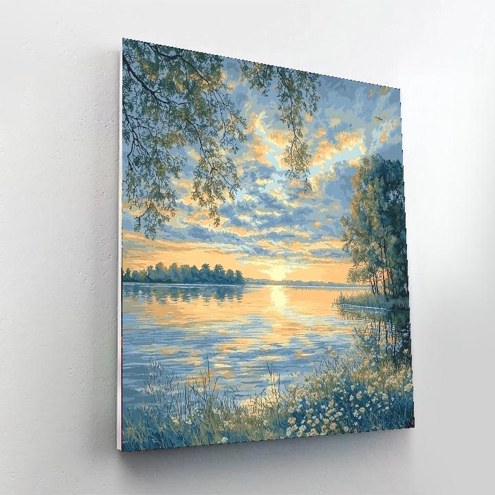 Leonardo Da Vinci Inspired Silent Waters  Paint By Number