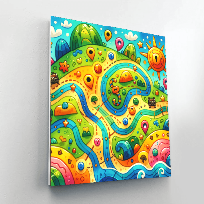 Charming Adventure Map Paint By Numbers Kits