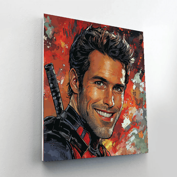 Ryan Reynolds: The Merc With A Witty Spirit Paint By Numbers