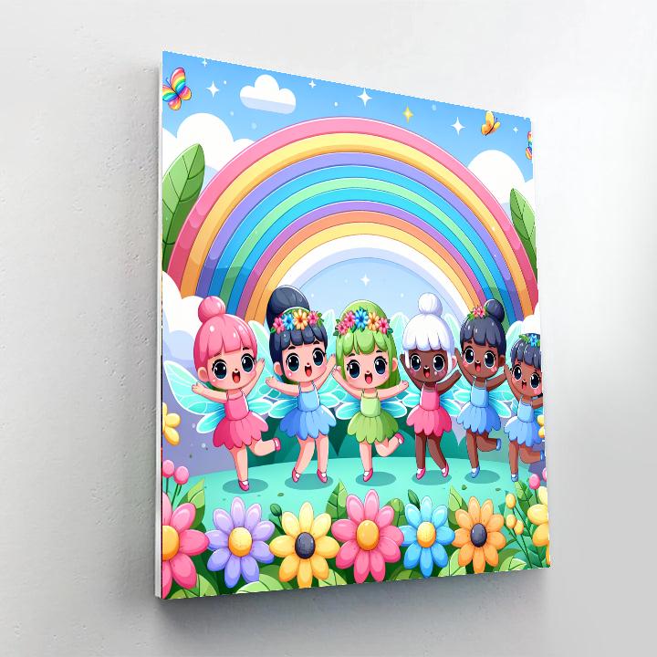 Garden Fairy Festival Number Painting