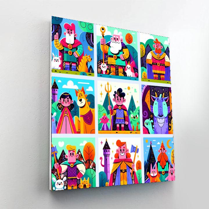 Storybook Heroes Paint By Numbers