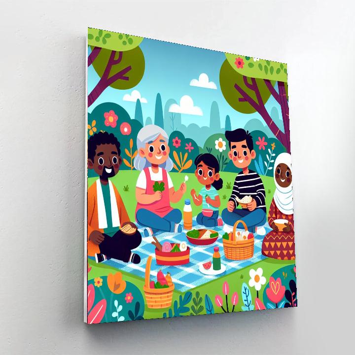 Cheery Garden Picnic Paint By Numbers Kits