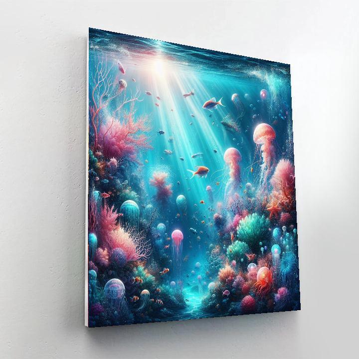Mermaid's Ocean Sanctuary Paint By Numbers Art