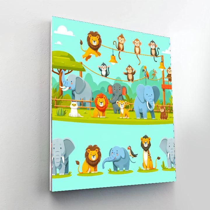 Zoo Adventure Tour Paint By Number