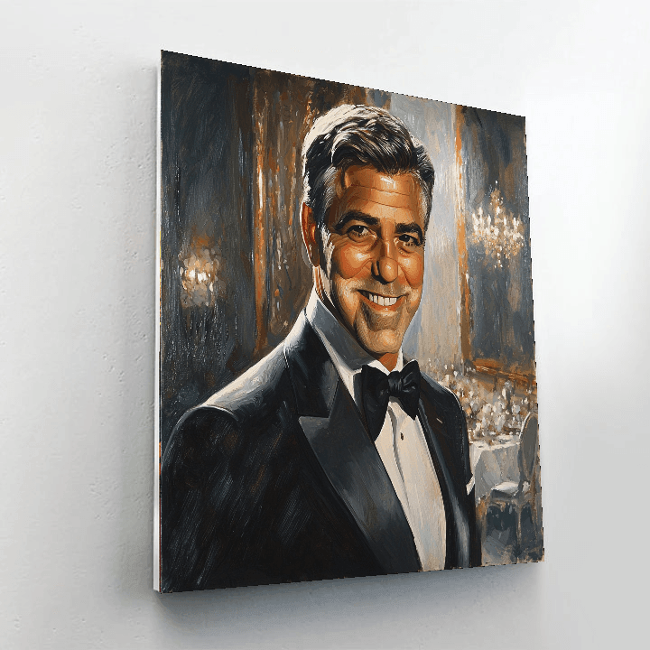 George Clooney: The Classic Gentleman Of Cinema Paint By Color