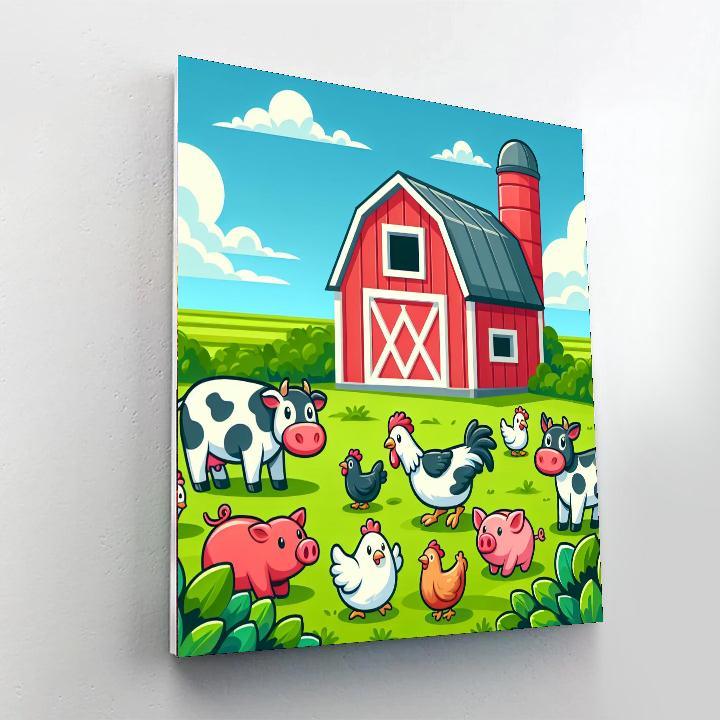 Sunny Farmyard Play Painting By Numbers Kit