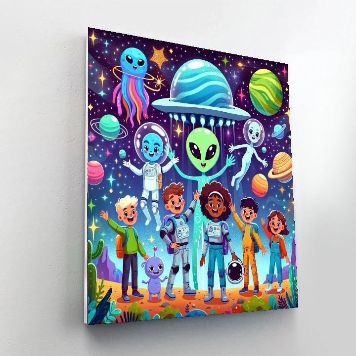 Galactic Adventure Squad Paint By Color
