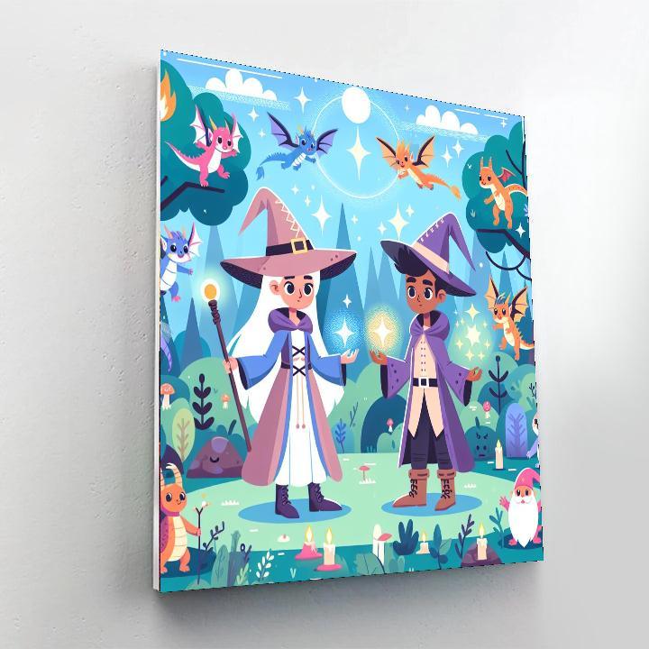 Wizard's Magical Adventure Painting Number Kit
