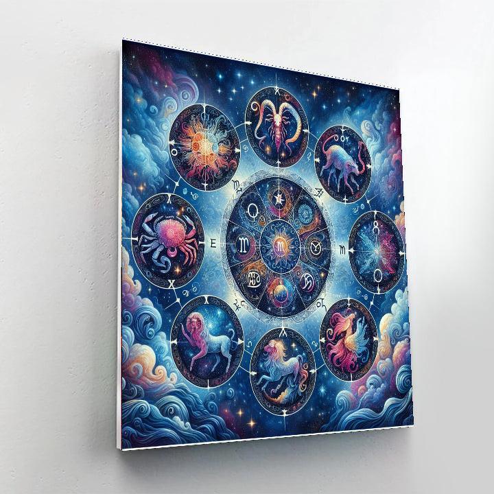 Celestial Zodiac Signs Paint By Color