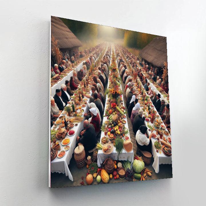 Rustic Harvest Gathering Paint By Number