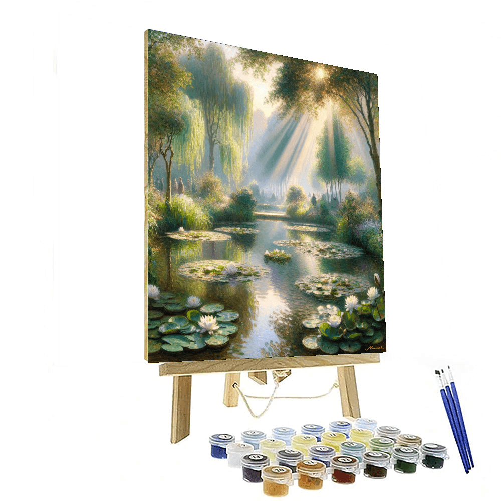 Ethereal Garden Reflection Number Painting