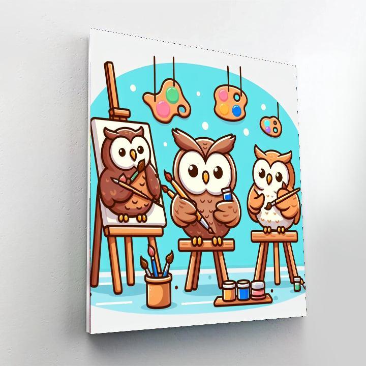 Artful Owls Paint By Numbers Art