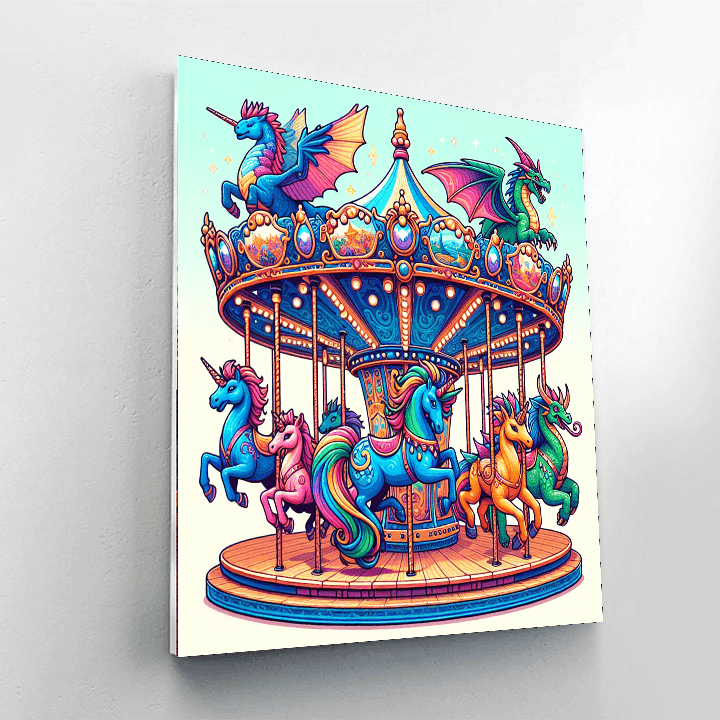 Royal Carousel Ride Paint By Color