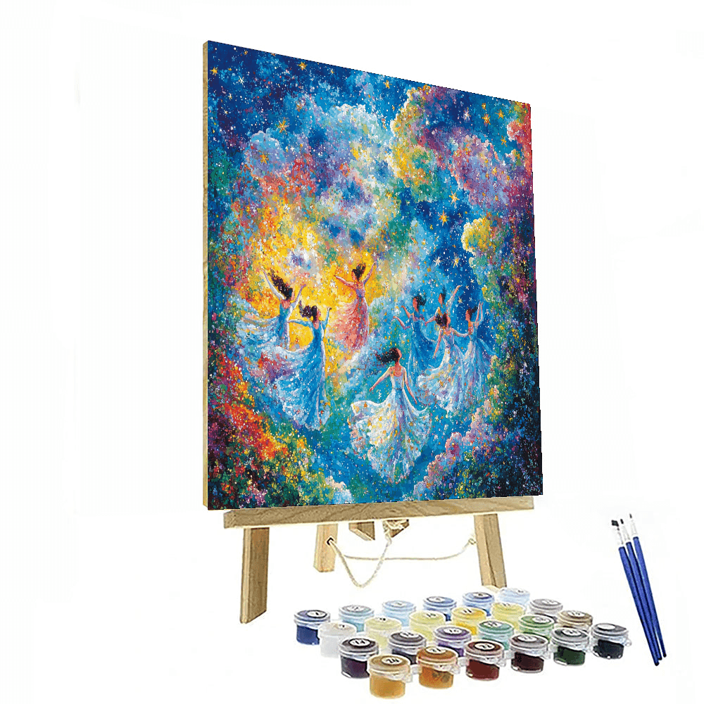 Chagall Inspired Dancing In The Sky  Painting By Numbers Kit