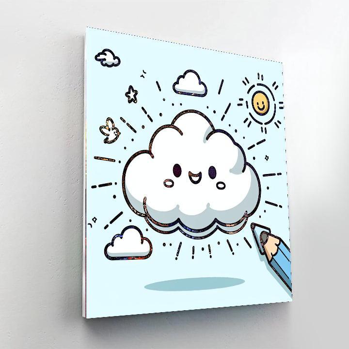 Gentle Cloud DIY Paint By Numbers