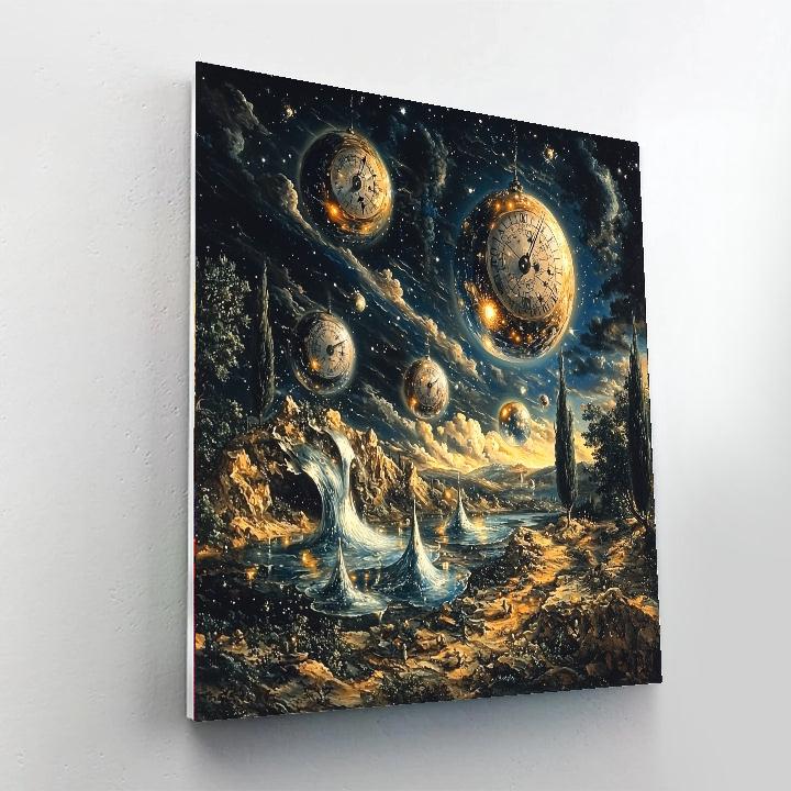 Salvador Dalí Inspired Cosmic Illumination  Paint By Numbers Kits