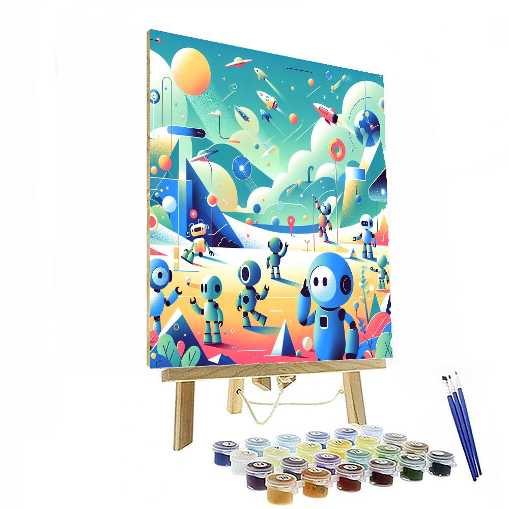 Robot Discovery Number Painting