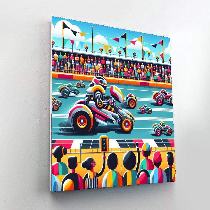 Robot Race Painting Number Kit