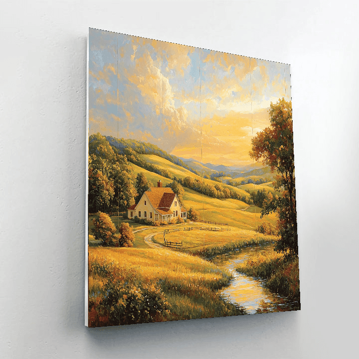 Thomas Kinkade Inspired Rustic Charms  Paint By Numbers Art