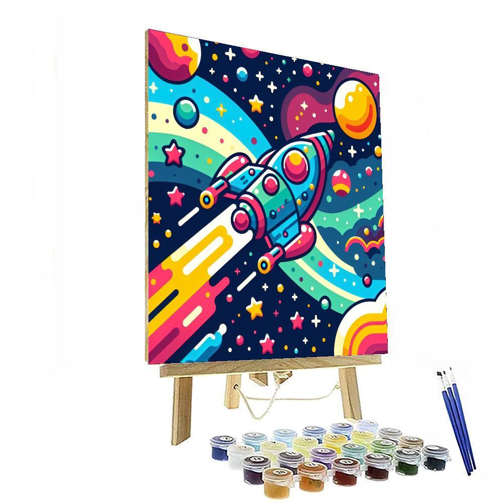 Cosmic Star Voyage Paint By Numbers Art