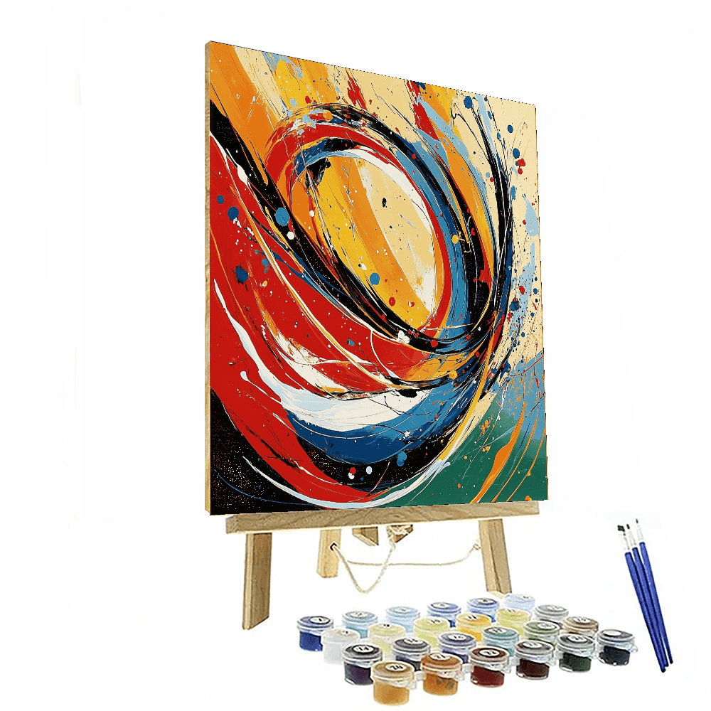 Jackson Pollock Inspired The Dance Of Colors  Painting By Numbers Kit