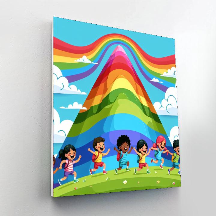 Rainbow Mountain Expedition Paint By Number