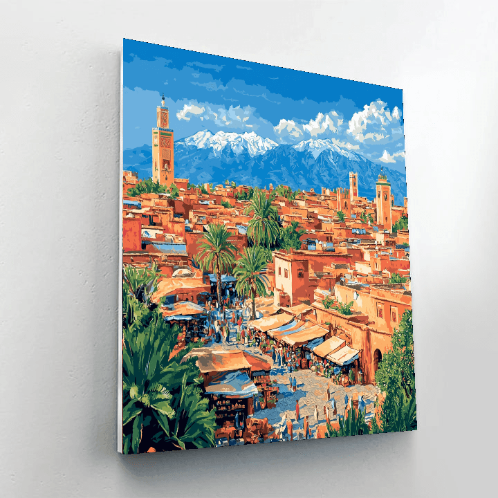 The Red City Of Marrakech - Morocco DIY Paint By Numbers