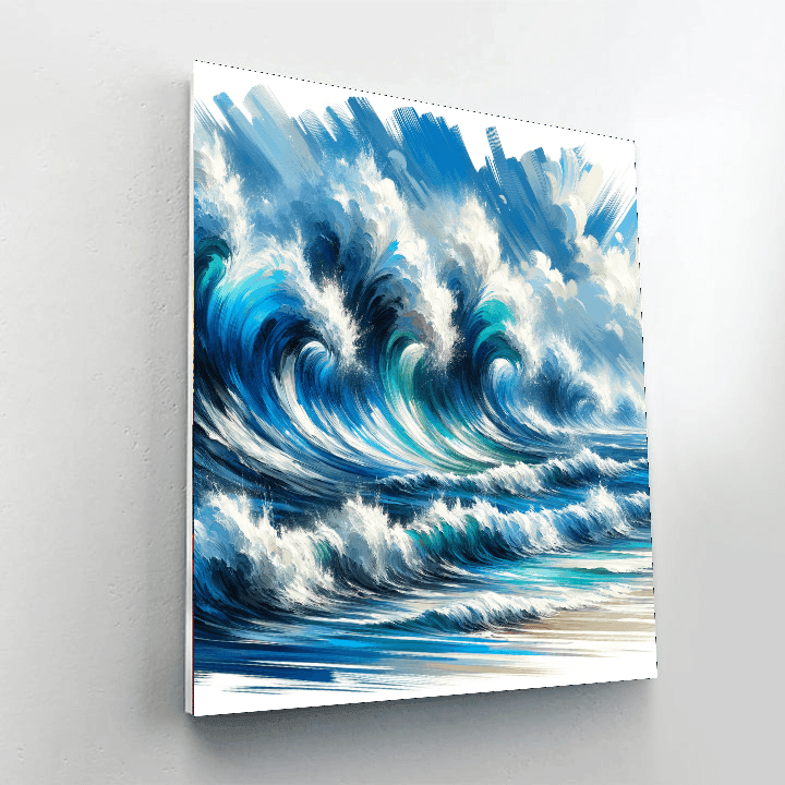 Dancing Waves Painting Number Kit