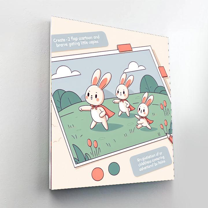 Brave Bunny Brigade Painting Number Kit
