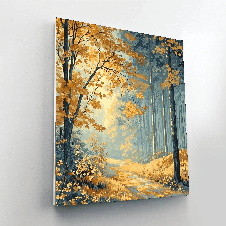 Charles Burchfield Inspired Autumn Melody  DIY Paint By Numbers