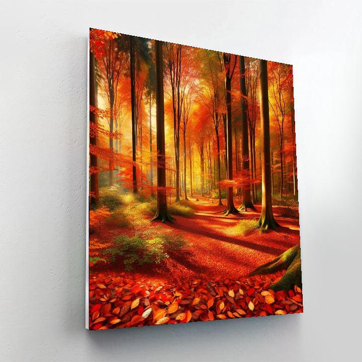 Autumnal Forest Walk Paint By Numbers Kits