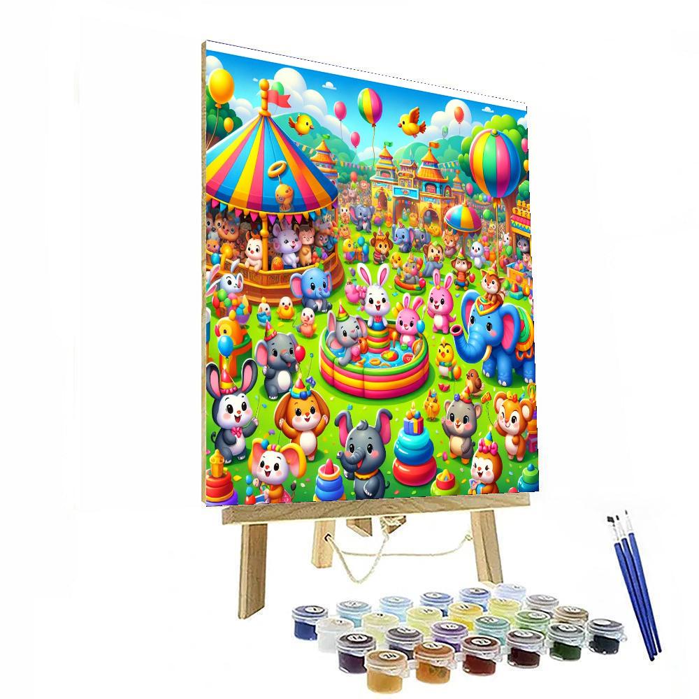 Colorful Festival Fun Paint By Numbers Art