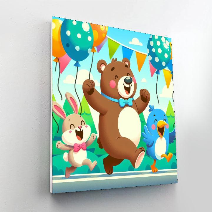 Animal Friends Parade Paint By Number