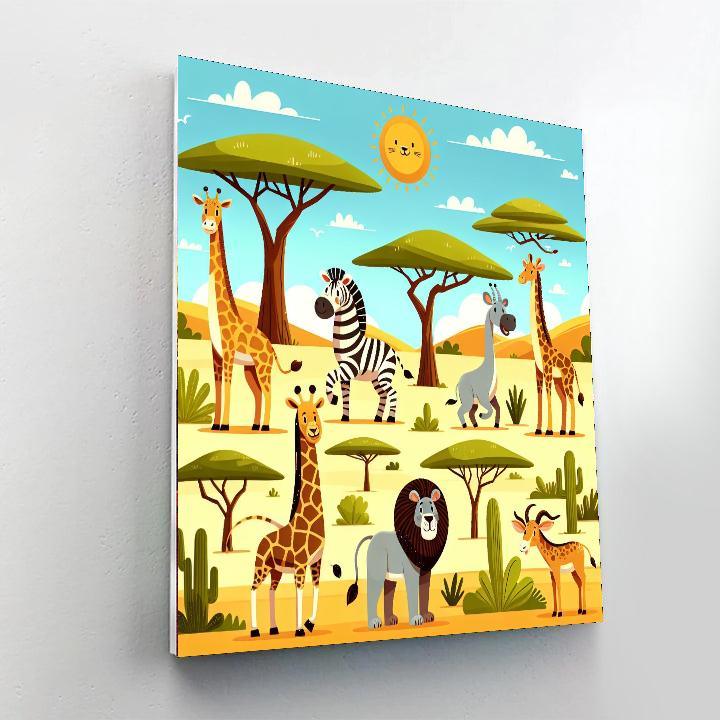 Sunlit Safari Serenade Paint By Number