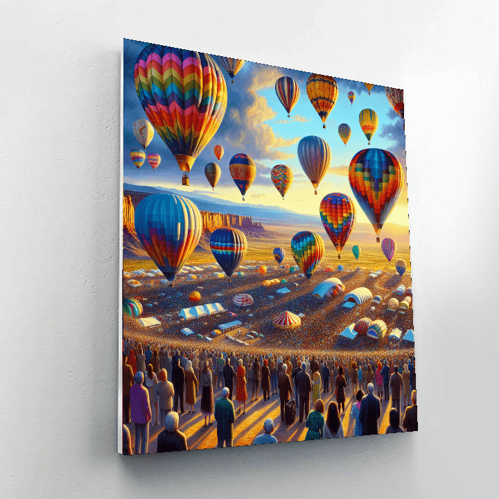 Balloon Fiesta - New Mexico Paint By Numbers Art