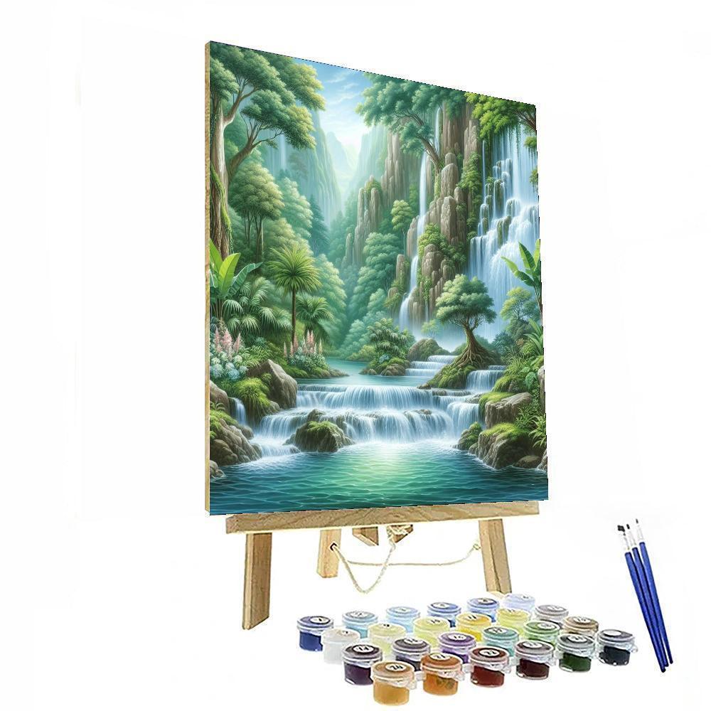 Mystical Waterfall Enclave DIY Paint By Numbers