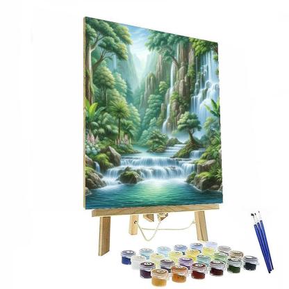 Mystical Waterfall Enclave DIY Paint By Numbers