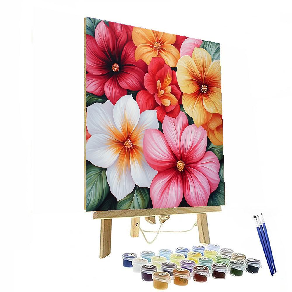 Georgia O'Keeffe Inspired Floral Euphoria In Dreamland  Paint By Numbers