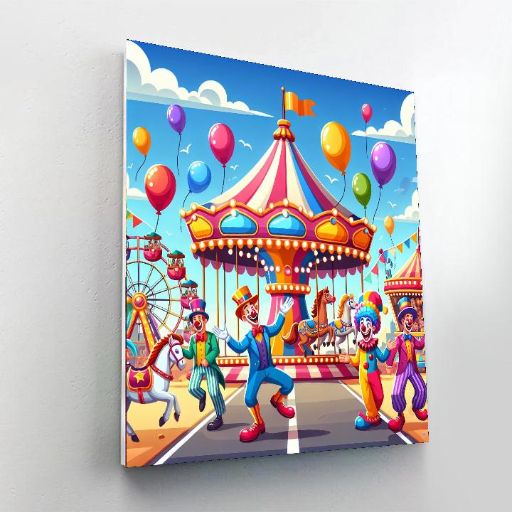 Fun Fairground Fantasy Numbered Painting Kits