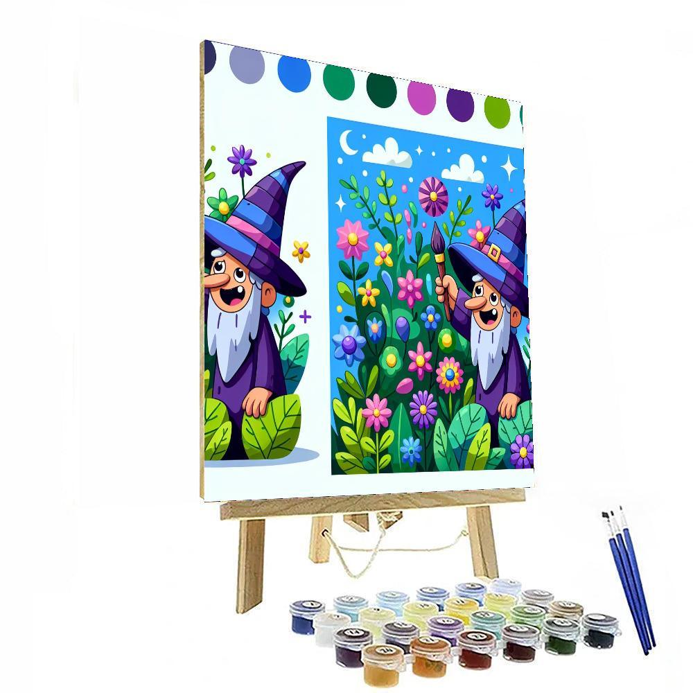 Friendly Wizard's Garden Paint By Color