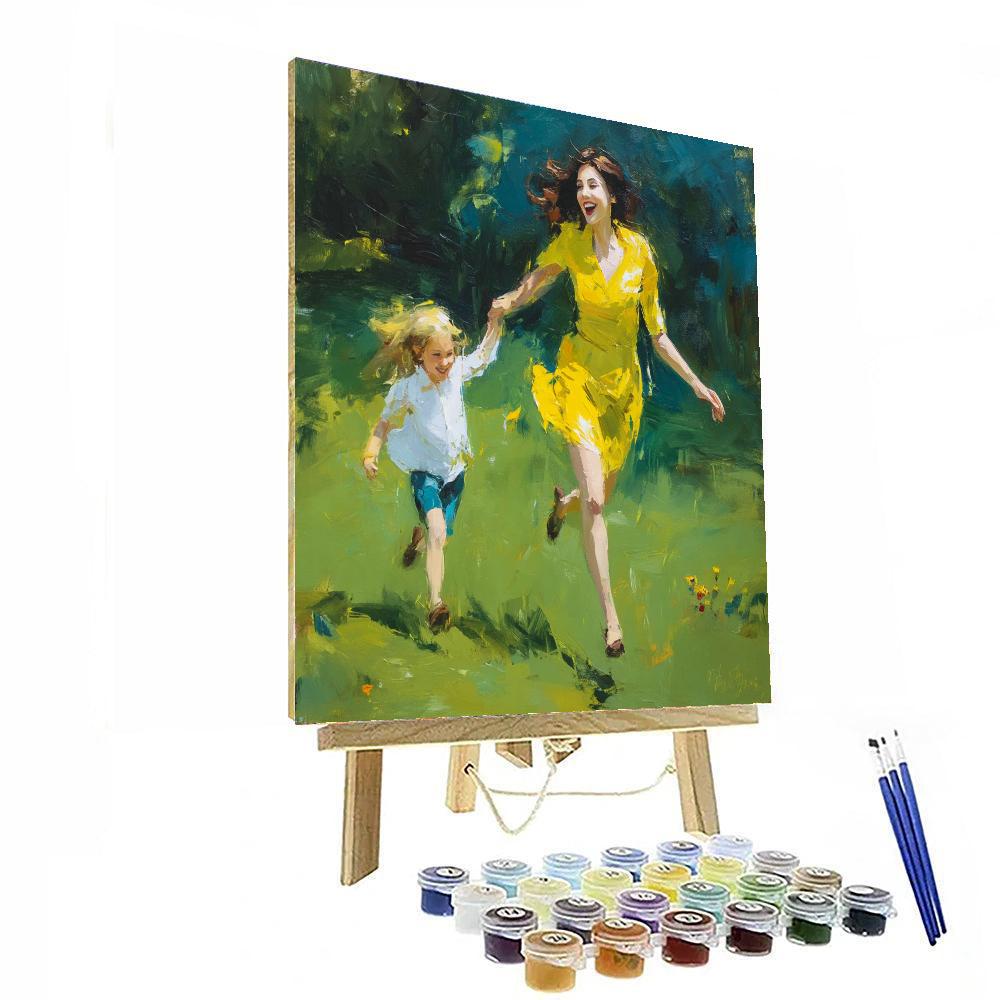Joyful Moments With Mom Painting Number Kit