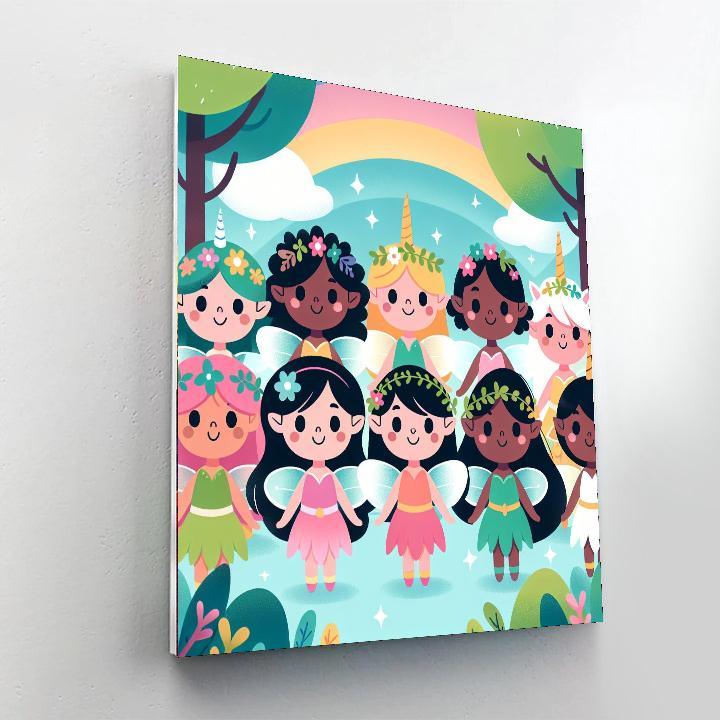 Fairy Tale Magic Forest Paint By Numbers Art