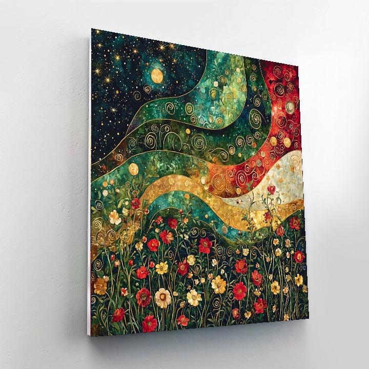 Gustav Klimt Inspired The Infinite Bloom  Paint By Numbers Art