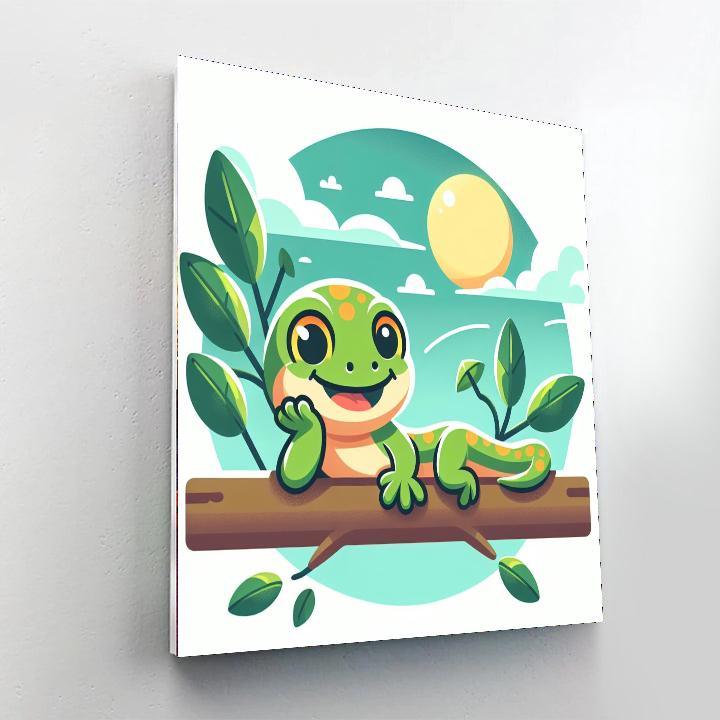 Curious Gecko Paint By Numbers Kits