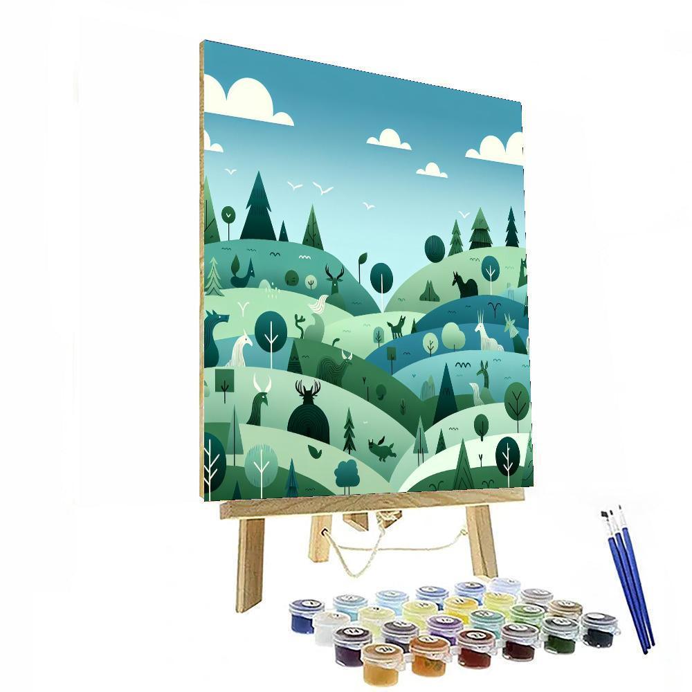 Enchanting Emerald Enclave Paint By Color