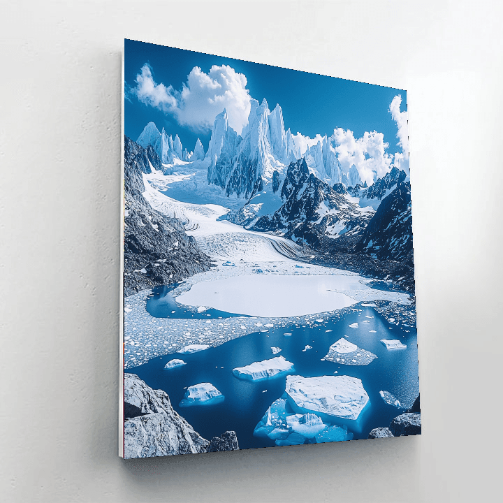 Patagonian Ice Fields DIY Paint By Numbers