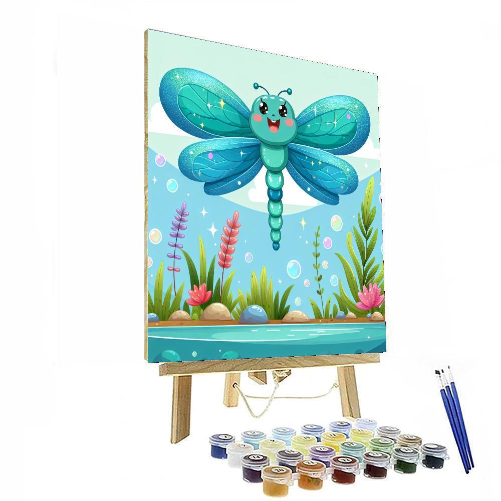 Dreamy Dragonfly DIY Paint By Numbers